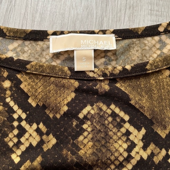 Michael Kors python print matte jersey shift dress size S - Picture 7 of 8
